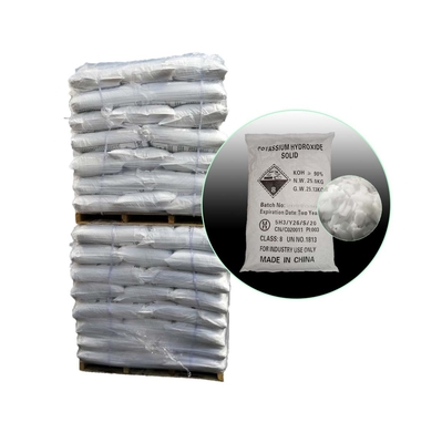 Blanco el 90% KOH Potassium Hydroxide Flakes CAS 1310-58-3 para el detergente