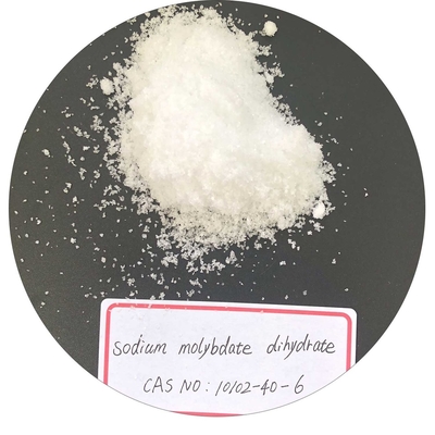 Polvo cristalino blanco de sodio molibdato dihidrato para fertilizantes, pigmentos y agentes de pulido