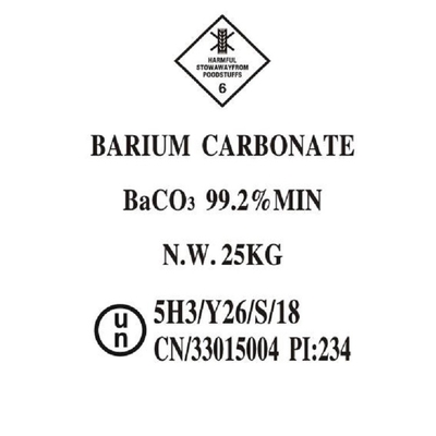 Sales inorgánicas Baco3, carbonato blanco de la pureza de la fuente 99,2% de la fábrica del bario de la luz del polvo de Red Star