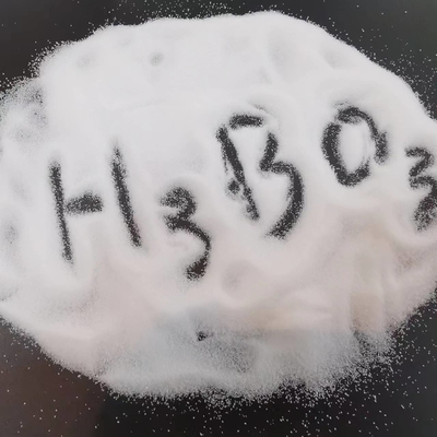 Bor de cristal blanco 17% ácido bórico para la fábrica de vidrio, 99,6% H3BO3 para la industria de galvanoplastia