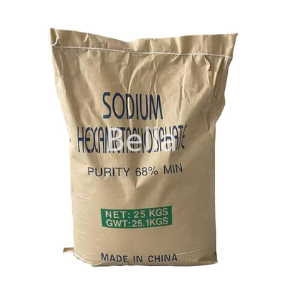 CAS 10124-56-8 Polvo de cristal blanco SHMP para textiles, hexametafosfato sódico de grado alimenticio para lácteos y bebidas