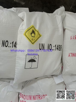 Un Número 1498 Nitrato de sodio de grado industrial para un rendimiento de producción efectivo